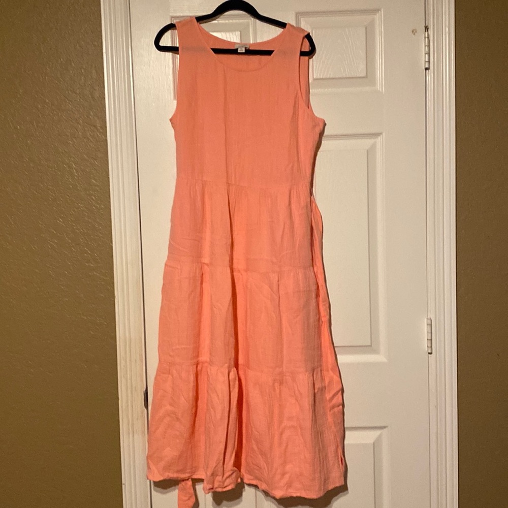 J Crew sleeveless dress with belt